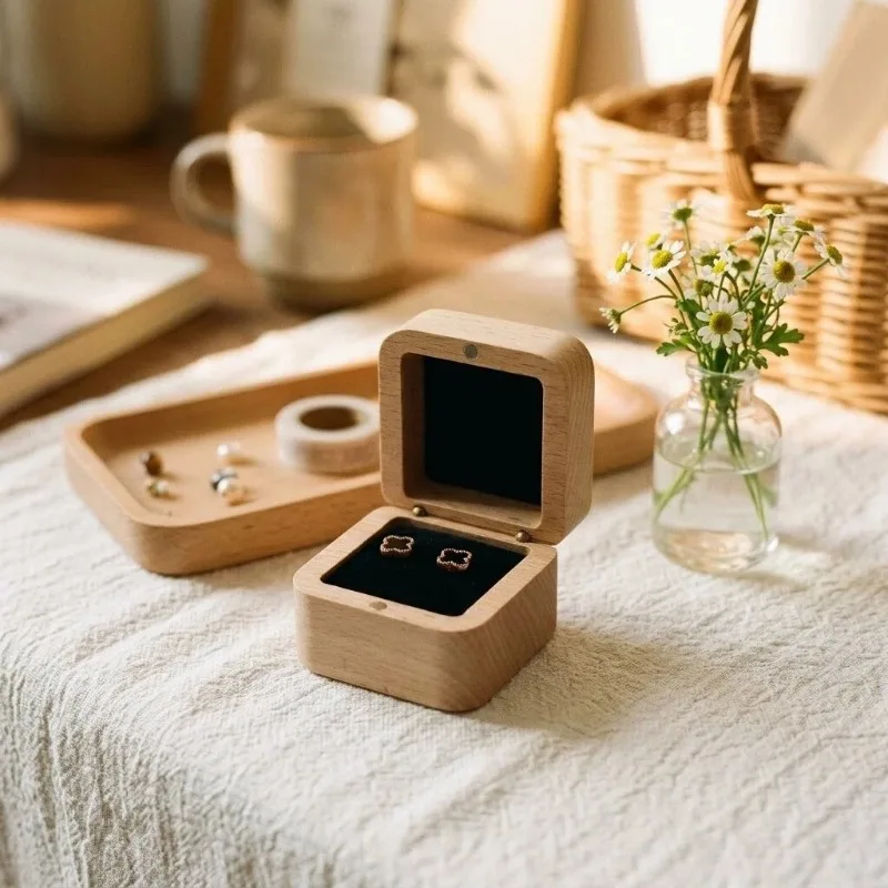10 pezzi di scatole portagioie - Wood Ring Blank recensione e prezzo