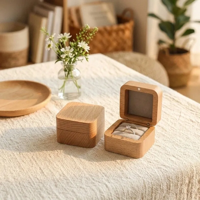 10 pezzi di scatole portagioie - Wood Ring Blank recensione e prezzo