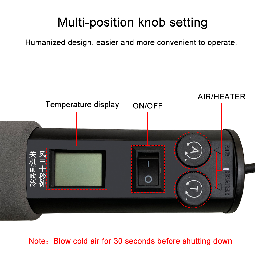 Pistola ad aria calda digitale - Heat Gun Small recensione e prezzo