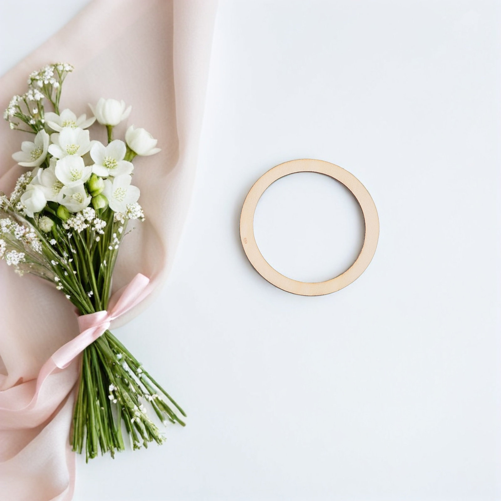 50 anelli rotondi in legno non - Wood Ring Blank recensione e prezzo