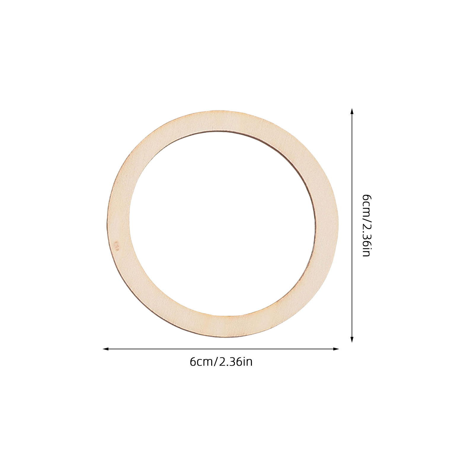 50 anelli rotondi in legno non - Wood Ring Blank recensione e prezzo