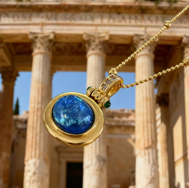 Collana con ciondolo ovale opa - Bezels Set Pendant recensione e prezzo