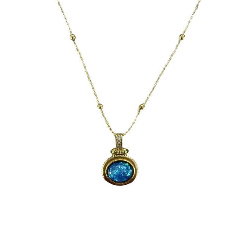 Collana con ciondolo ovale opa - Bezels Set Pendant recensione e prezzo